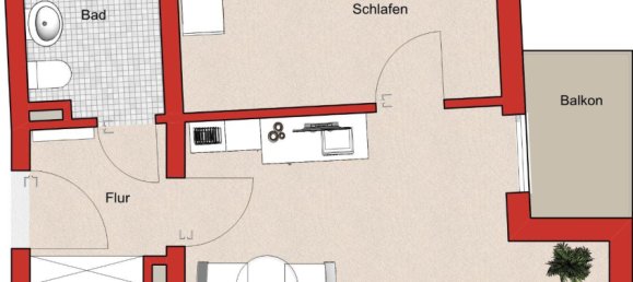 2-Zimmer Wohnung in Kaufbeuren, Germany, Nr. 276661 2