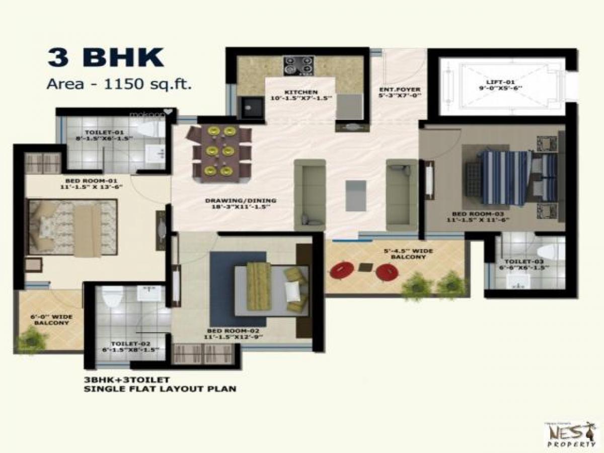 3 bedrooms House in Chandigarh, India No. 17137