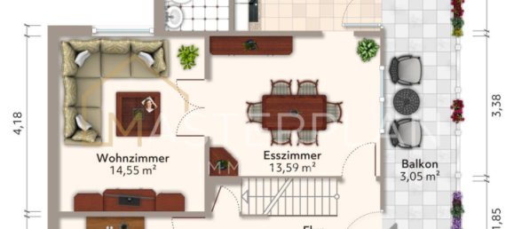 Дом с 4 спальнями в Зарлуи, Германия № 230753 12