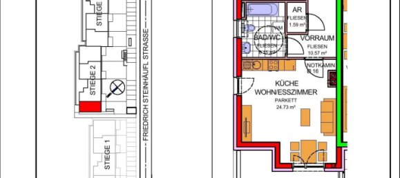 2 rooms Apartment in Amstetten, Austria No. 250521 2