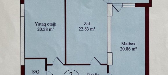 2 غرف نوم شقة في Baku, Azerbaijan رقم 1251 6