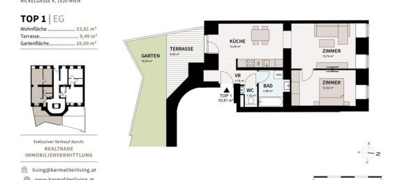 2-Zimmer Wohnung in Leopoldstadt, Austria, Nr. 67836 5