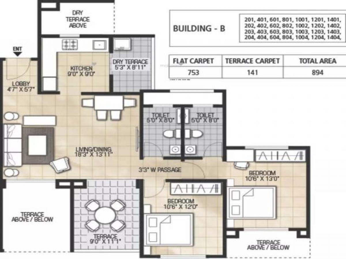 2 bedrooms House in Pune, India No. 47485