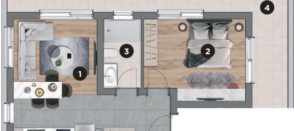 Apartment 1+1 in Aksu, Turkey No. 32929 17