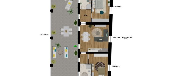 3-Zimmer Wohnung in Caravaggio, Italy, Nr. 338619 16