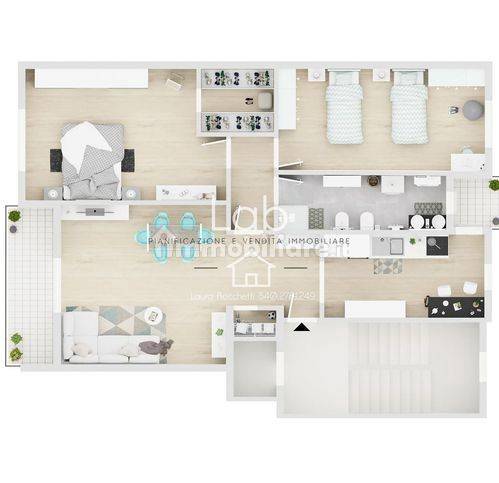 Apartamento de 2 dormitorios en Pomezia, Italy No. 103059