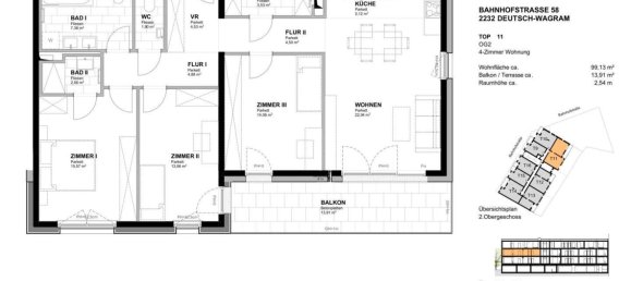 Apartamento de 4 habitaciónes en Deutsch-Wagram, Austria No. 254770 11