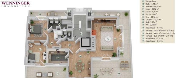 2 غرف نوم بانتهاوس في Munich, Germany رقم 266433 30