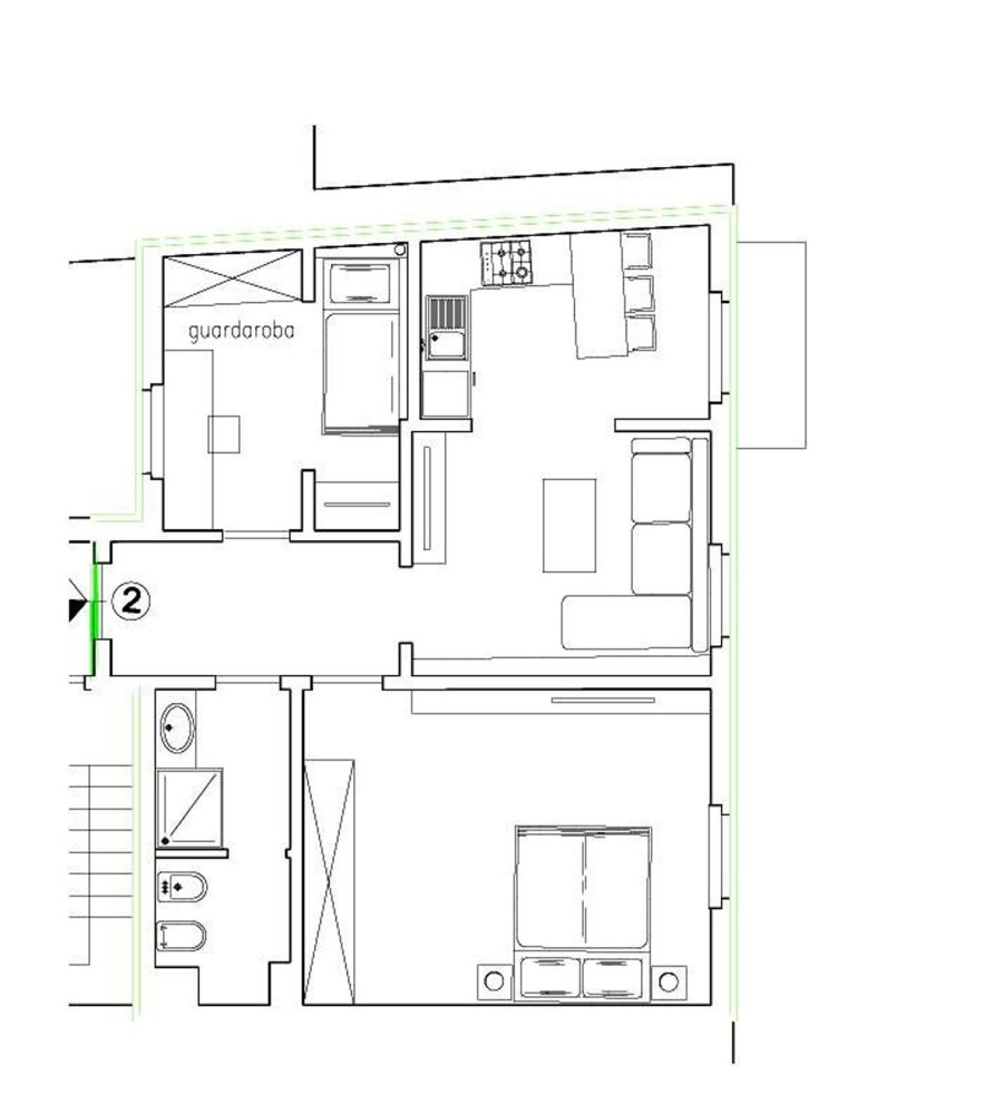 3 rooms Apartment in Florence, Italy No. 35529