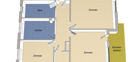 Apartamento de 3 dormitorios en Reinickendorf, Germany No. 100111 10