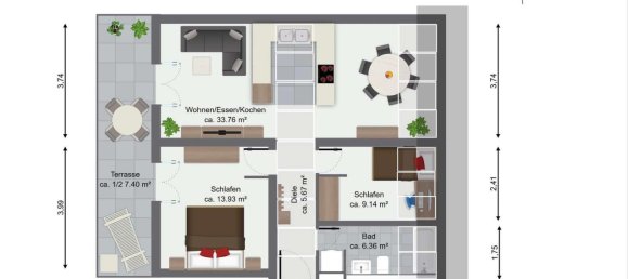 Apartamento de 3 divisões em Friedrichshain, Germany N.º 326224 5