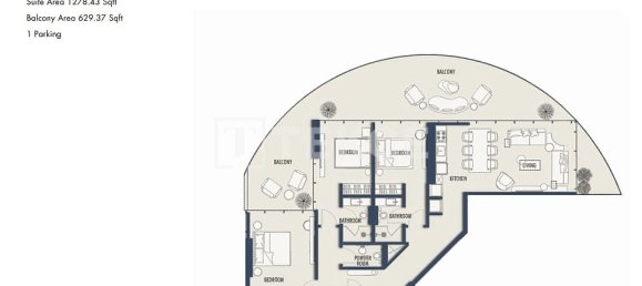 Apartamento T2 em Umm Al Quwain, UAE N.º 108270 19
