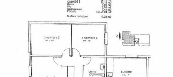 3 غرف نوم شقة في Luneville, France رقم 224713 3