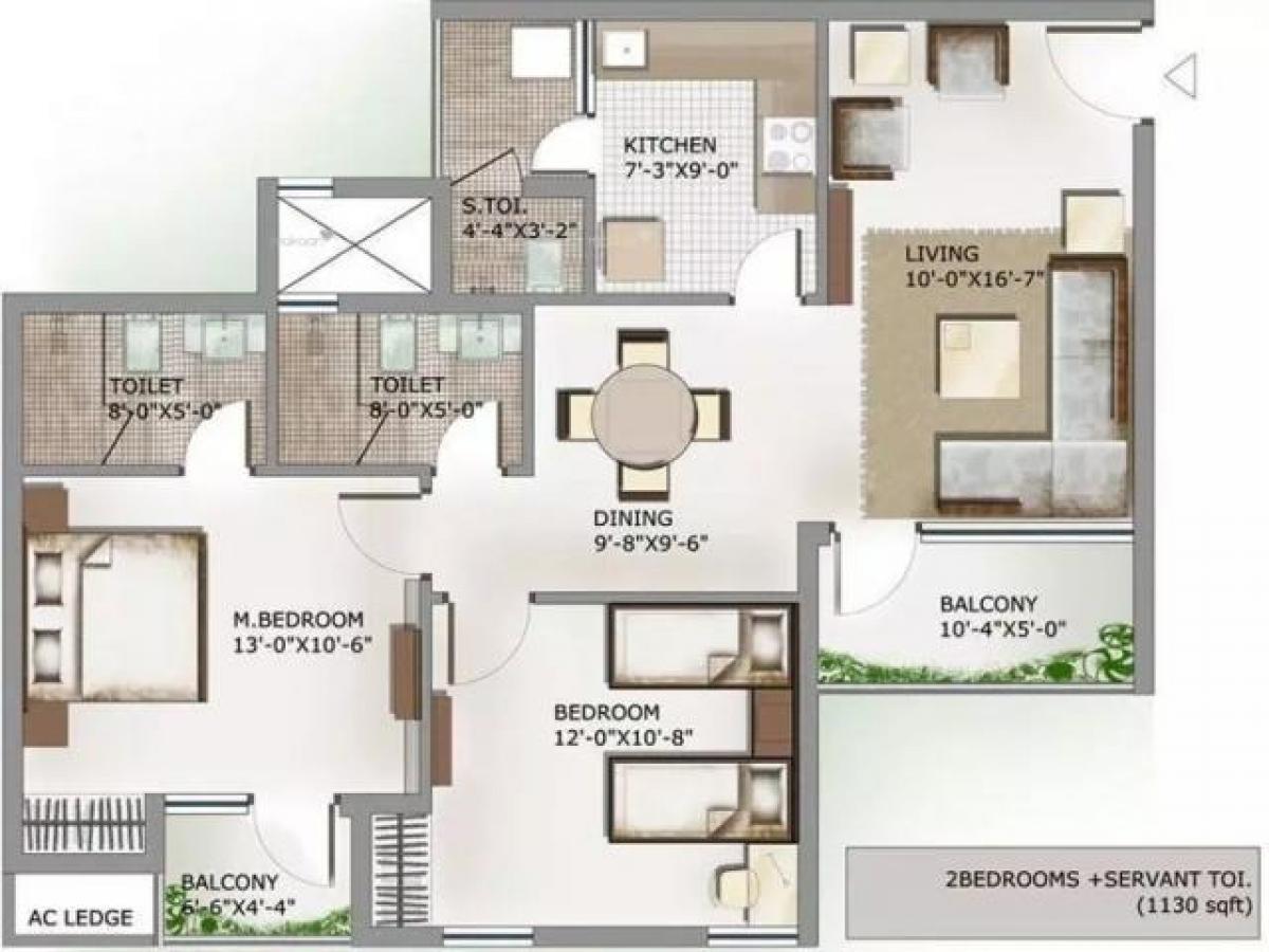 2 bedrooms House in Noida, India No. 4459