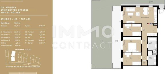 3 bedrooms Apartment in St. Polten, Austria No. 3241 17