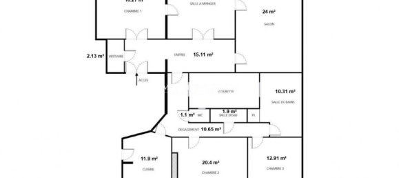 3 Schlafzimmer Wohnung in Paris, France, Nr. 142893 11