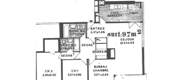 Apartamento de 3 dormitorios en Fontenay-le-Fleury, France No. 184692 7