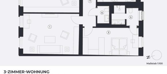 2 Schlafzimmer Wohnung in Kreuzberg, Germany, Nr. 15781 17