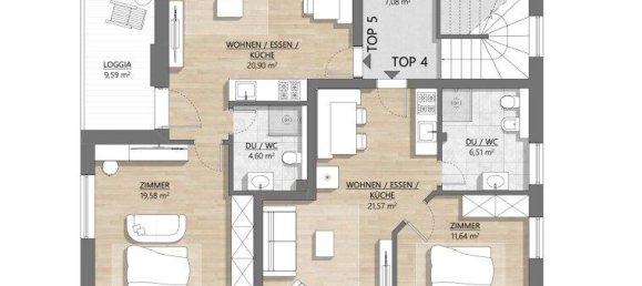 2غرفة شقة في Albeck, Austria رقم 223856 11