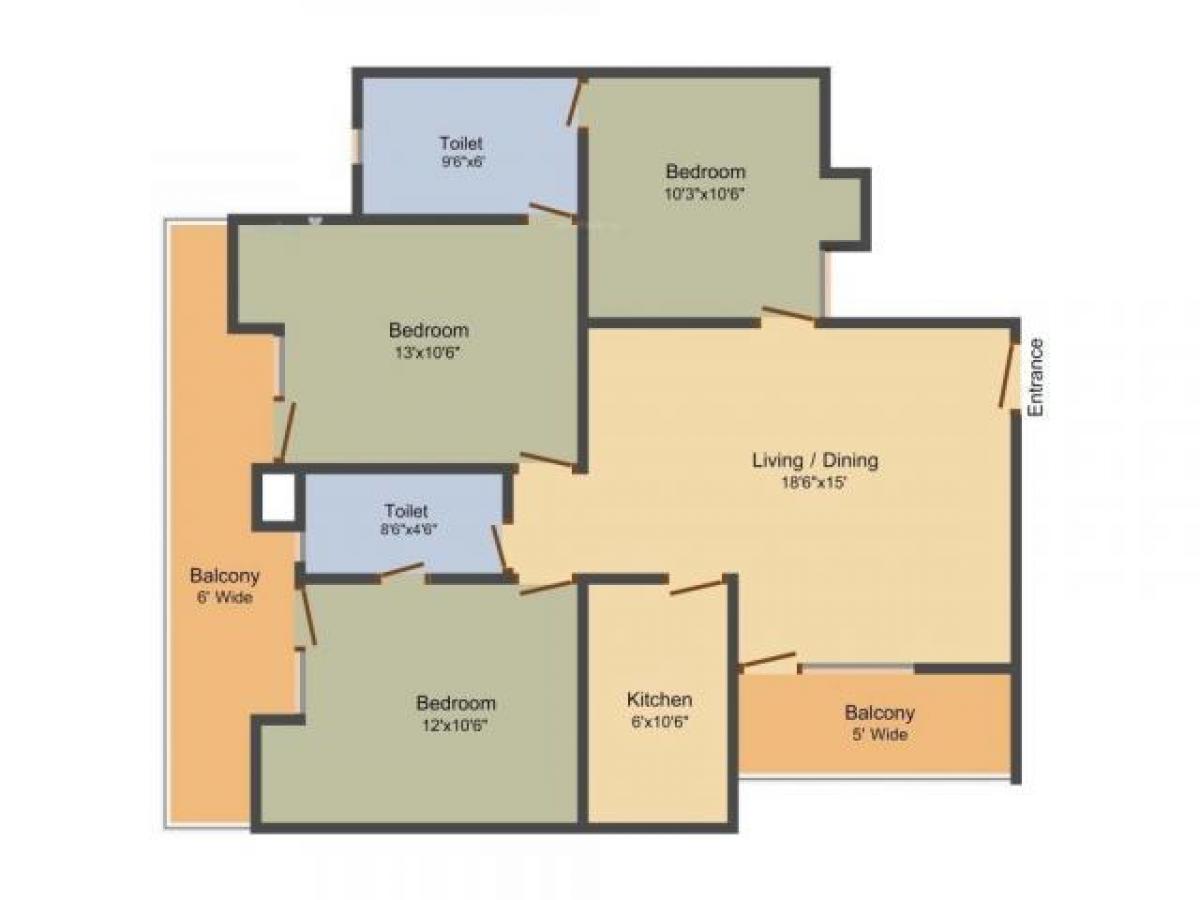 3 bedrooms House in Ghaziabad, India No. 5945