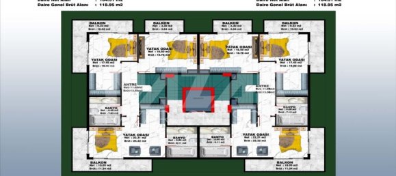 Wohnung 1+1 in Alanya, Turkey, Nr. 14461 5