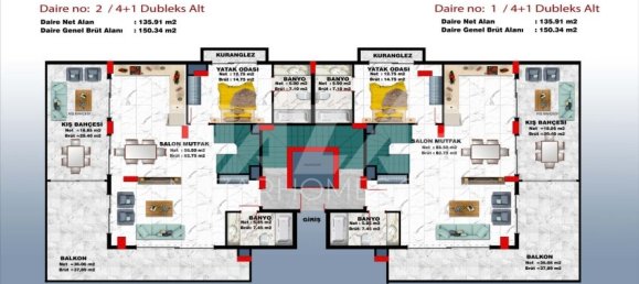 Wohnung 1+1 in Alanya, Turkey, Nr. 14461 2