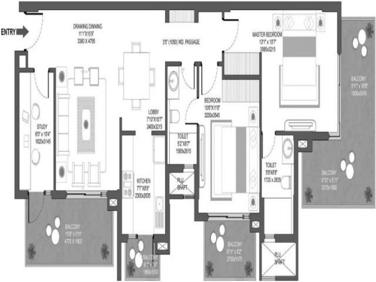 2 bedrooms House in Gurgaon, India No. 44758