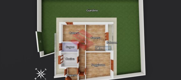 3 rooms Apartment in Rome, Italy No. 201881 27