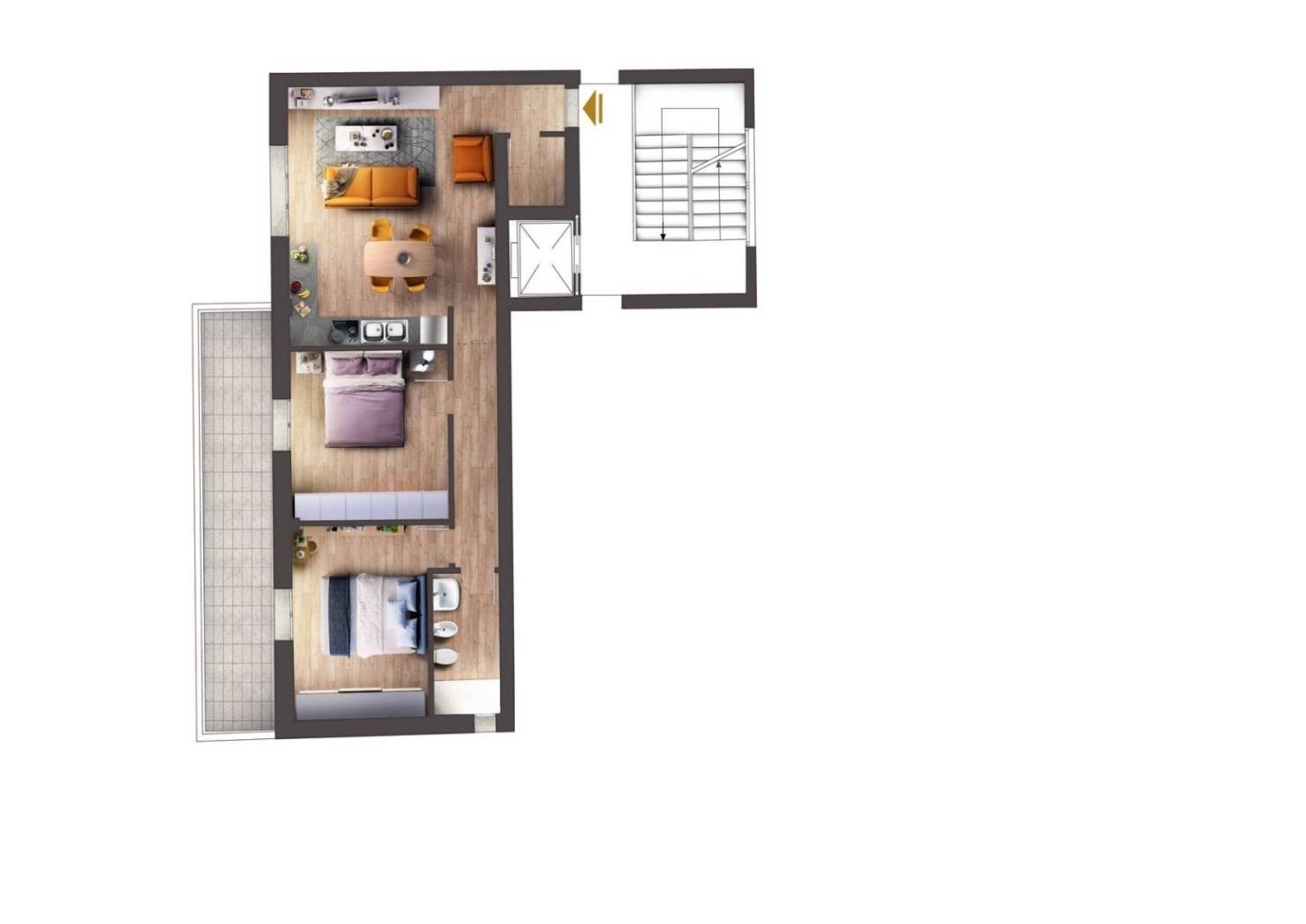 2 bedrooms Penthouse in Campi Bisenzio, Italy No. 10802