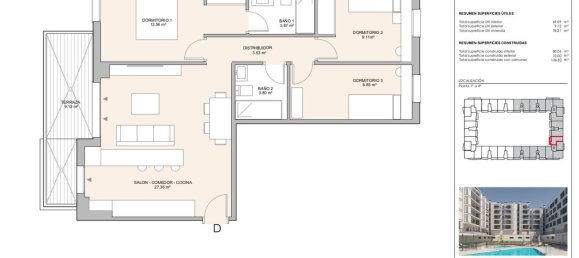 3 غرف نوم شقة في Getafe, Spain رقم 152685 2