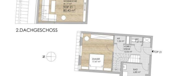 2 rooms Duplex in Hernals, Austria No. 165787 10