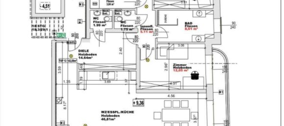 Квартира с 4 комнатами в Дёблинг, Австрия № 128974 26