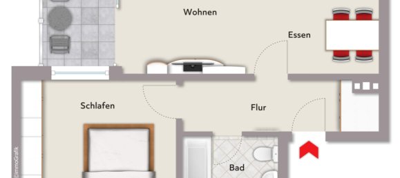 2-Zimmer Wohnung in Oldenburg, Germany, Nr. 163596 10