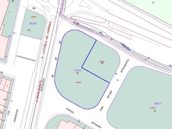 Terreno en La Pobla de Farnals, Spain No. 124041