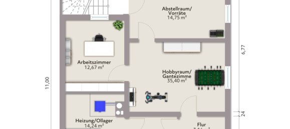 Таунхаус с 3 спальнями в Дармштадт-Дибург, Германия № 282591 22