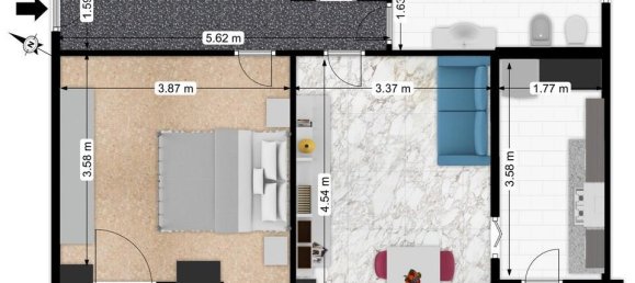 2 rooms Apartment in San Donato Milanese, Italy No. 32317 17