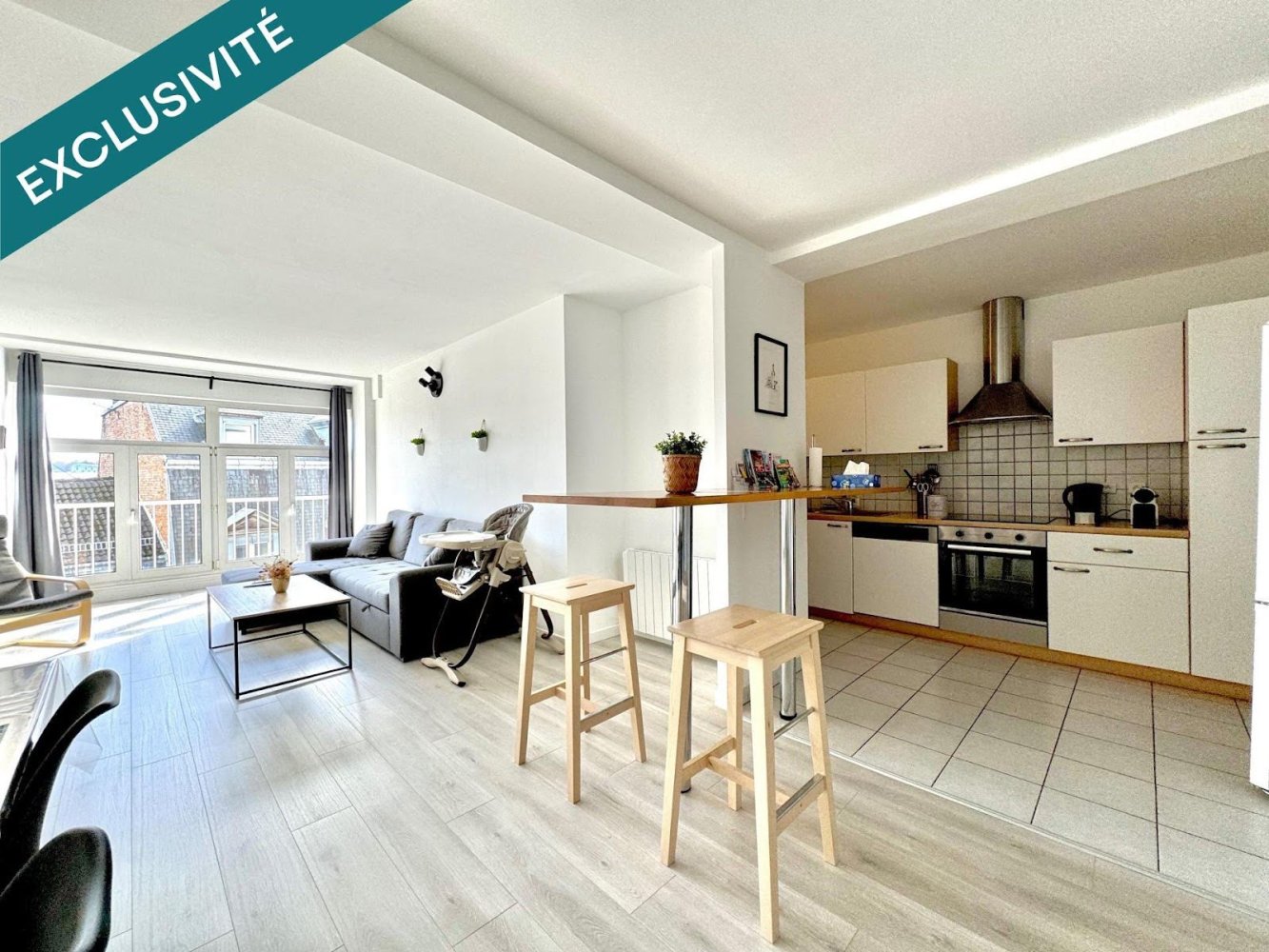 Квартира с 3 спальнями в Мюлуз, Франция № 226350