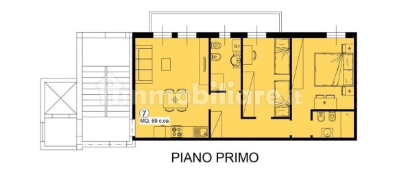 3 rooms Apartment in Lentate sul Seveso, Italy No. 3853 12