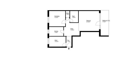 2 Schlafzimmer Wohnung in Lüneburg, Germany, Nr. 166647 13