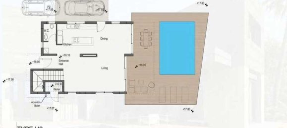 Вилла с 4 спальнями в Перволия, Кипр № 7185 11