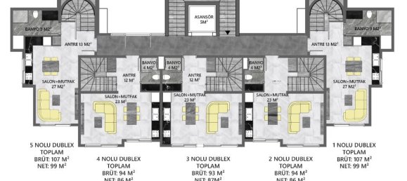 2غرفة شقة في Kargicak, Turkey رقم 10211 15