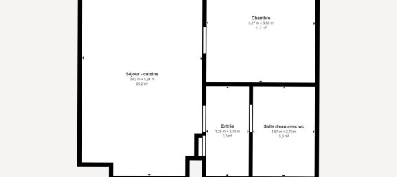 Квартира с 1 спальней в Менвилье, Франция № 45346 10