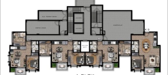 3-Zimmer Penthouse in Okurcalar, Turkey, Nr. 9800 24