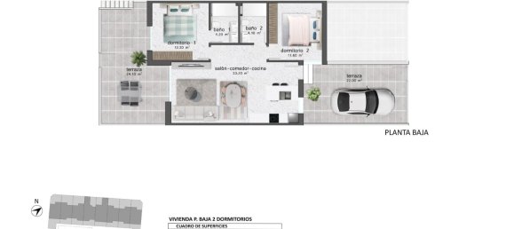 2 bedrooms Bungalow in Pilar de la Horadada, Spain No. 6877 7