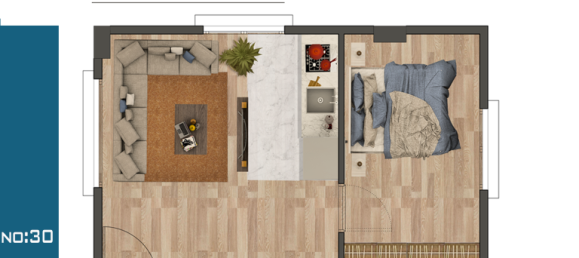 3 rooms Apartment in Kâğıthane, Turkey No. 9868 21