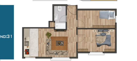 3 rooms Apartment in Kâğıthane, Turkey No. 9868 22