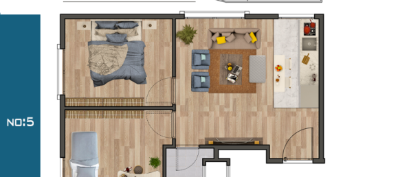 3 rooms Apartment in Kâğıthane, Turkey No. 9868 17