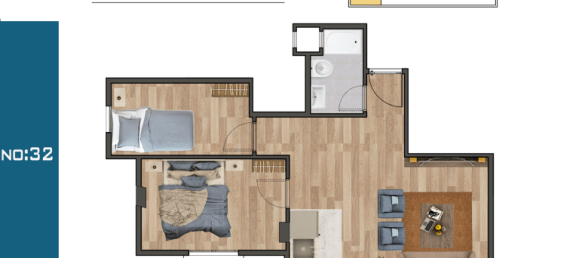 3 rooms Apartment in Kâğıthane, Turkey No. 9868 23