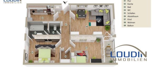 3-Zimmer Wohnung in Freiburg im Breisgau, Germany, Nr. 318552 6