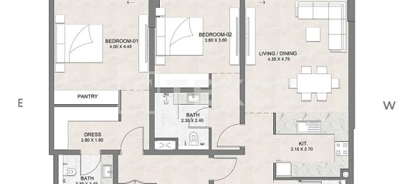1 chambre appartement à vendre à Dubai, UAE № 191007 3